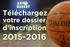DOSSIER D INSCRIPTION 2015